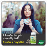 Green Teatab: Green Tea as Fizzy Tablet with Delicious Taste for Good Health & Beauty (Pack of 60 Serving)