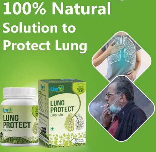 Lung Protect Capsule to Detox Lung – Protects Lungs from Pollution & Smoking Naturally without any side effects (Pack of Two)