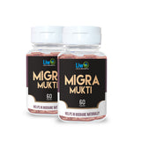 Migra Mukti Capsule (6O Capsules) to cure Migraine or Any Headache Naturally (Pack of 2)